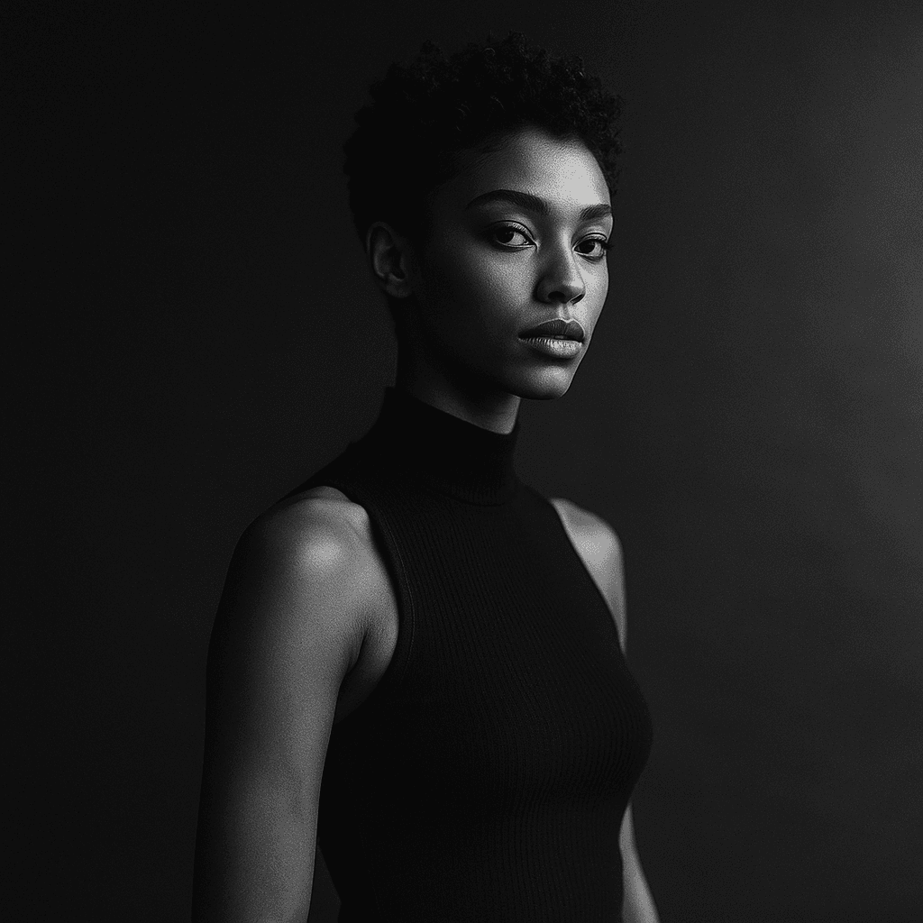 Professional model portrait